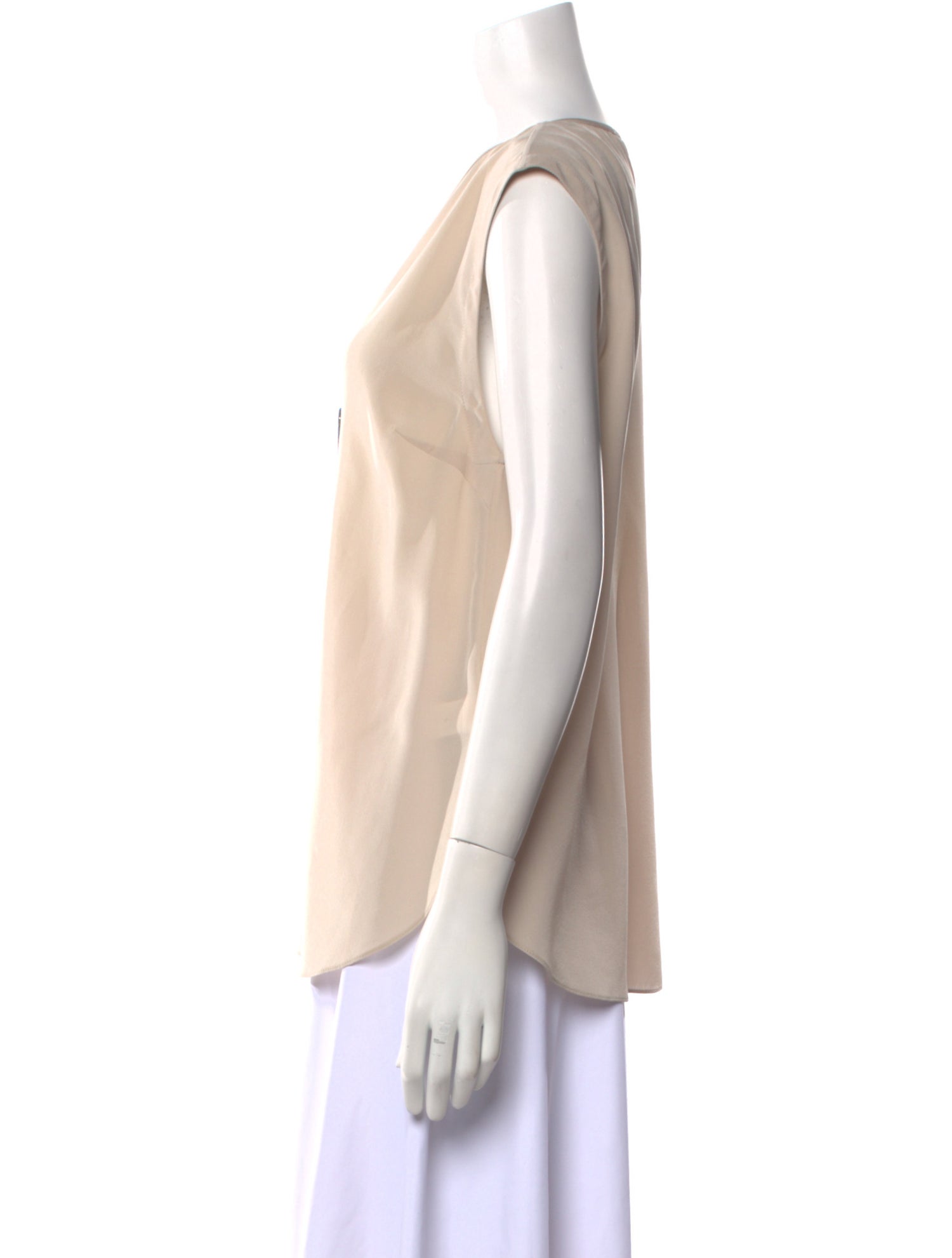 Brunello Cucinelli Silk V-Neck Blouse w/ Tags