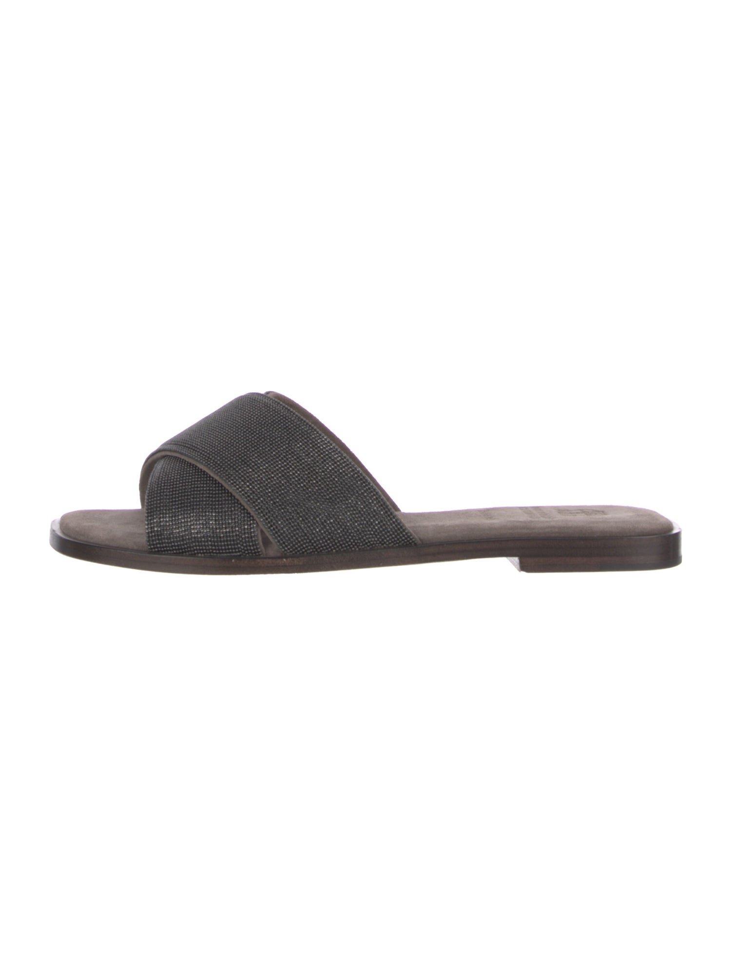 Brunello Cucinelli Suede Slides