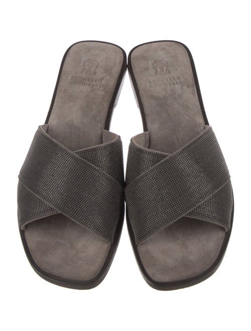 Brunello Cucinelli Suede Slides