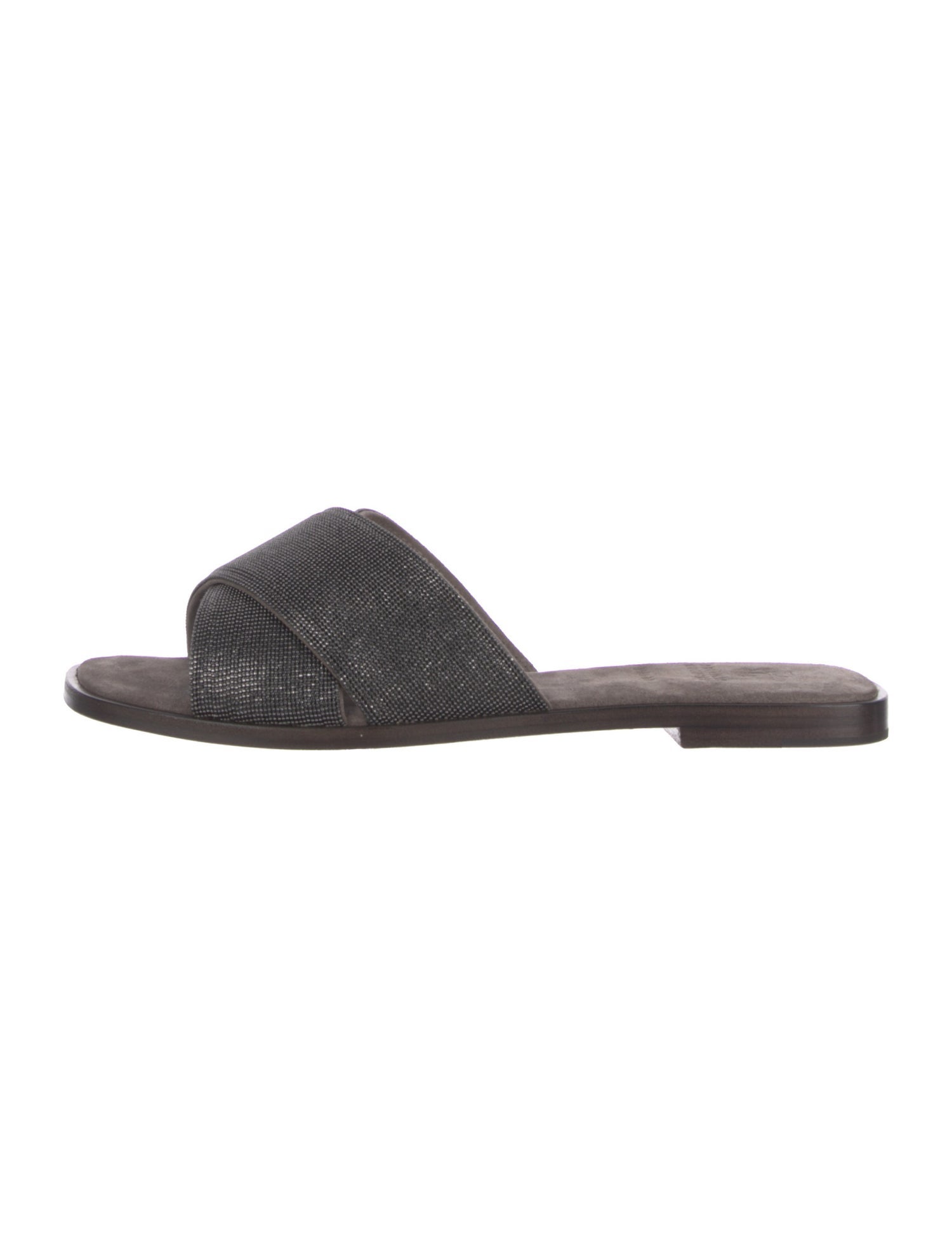 Brunello Cucinelli Suede Slides