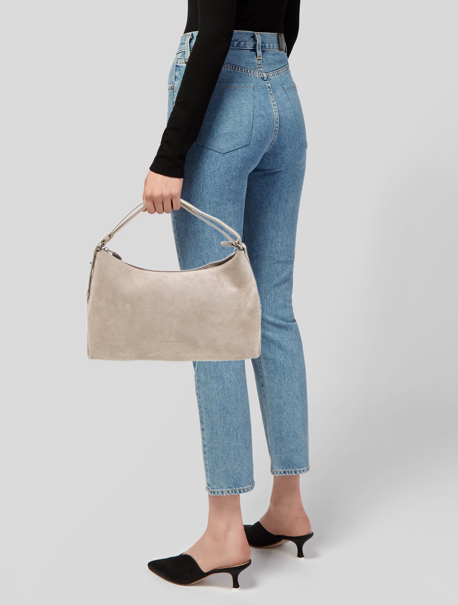 Brunello Cucinelli Leather Top Handle Bag