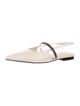 Brunello Cucinelli Leather Slingback Flats