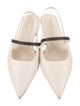 Brunello Cucinelli Leather Slingback Flats