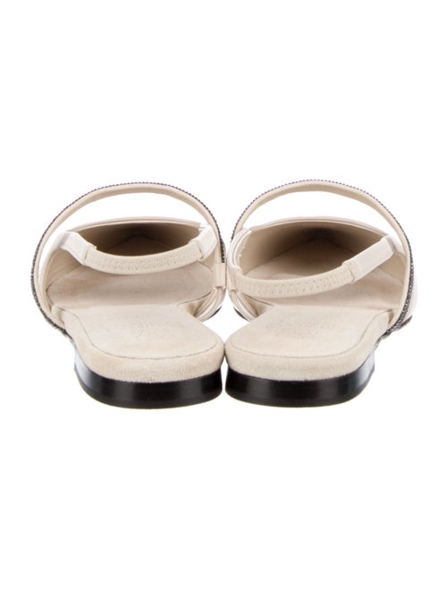 Brunello Cucinelli Leather Slingback Flats