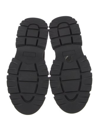 Brunello Cucinelli Suede Colorblock Pattern Combat Boots