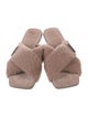 Brunello Cucinelli Monili Shearling Mules