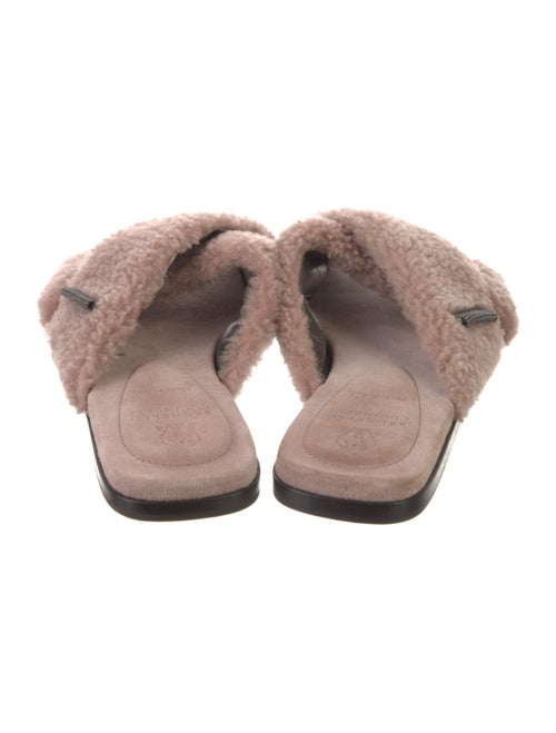 Brunello Cucinelli Monili Shearling Mules