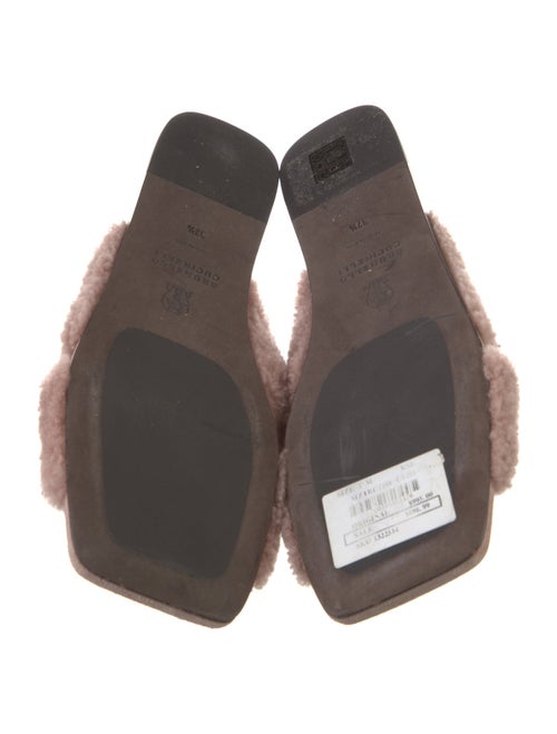 Brunello Cucinelli Monili Shearling Mules