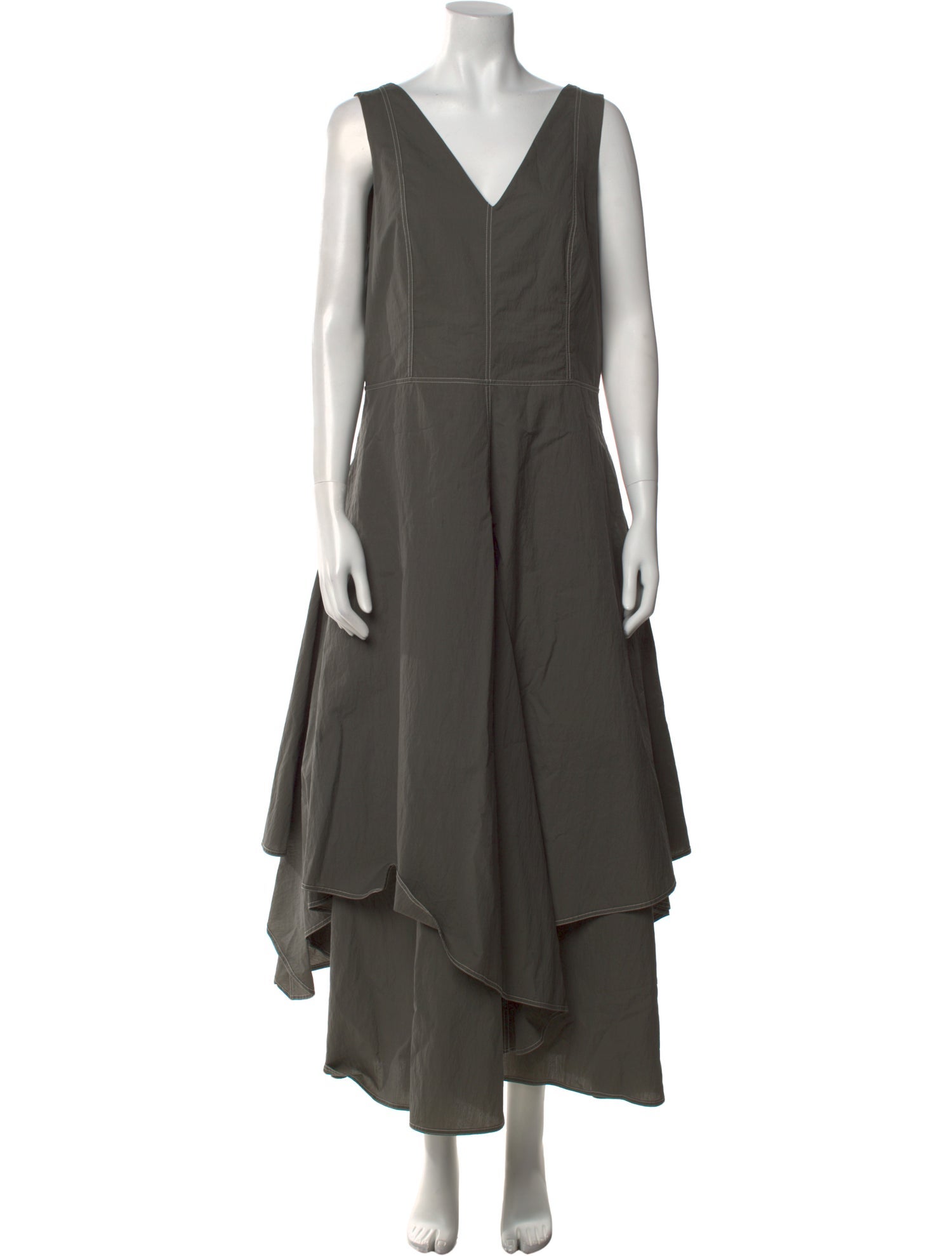 Brunello Cucinelli V-Neck Long Dress