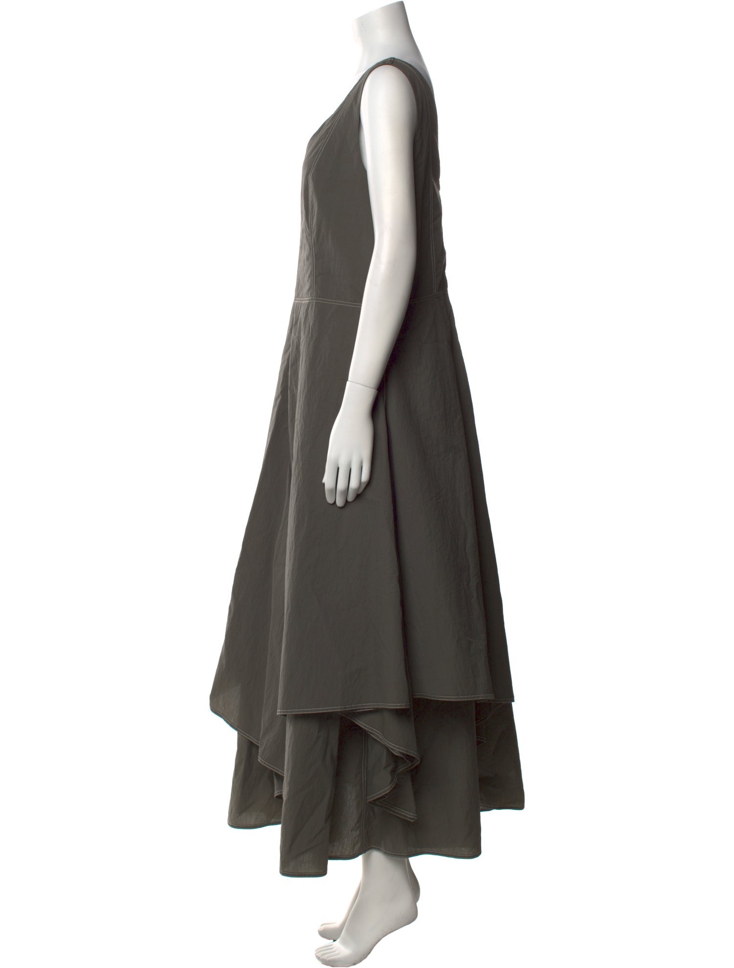 Brunello Cucinelli V-Neck Long Dress