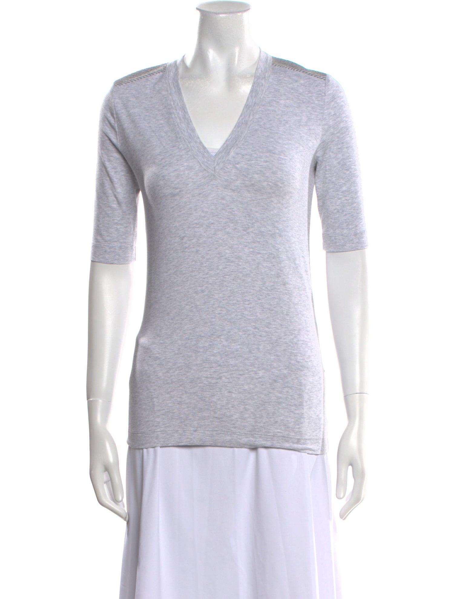 Brunello Cucinelli V-Neck Short Sleeve T-Shirt w/ Tags