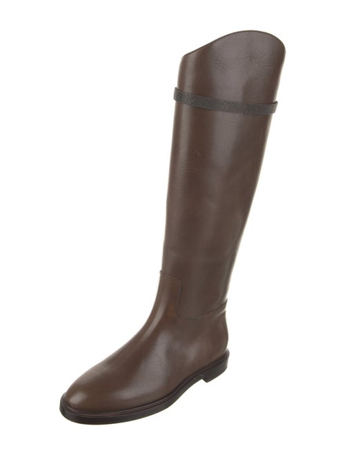 Brunello Cucinelli Leather Riding Boots