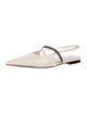 Brunello Cucinelli Leather Slingback Flats