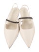 Brunello Cucinelli Leather Slingback Flats