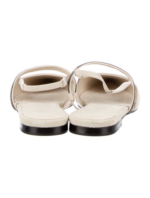 Brunello Cucinelli Leather Slingback Flats