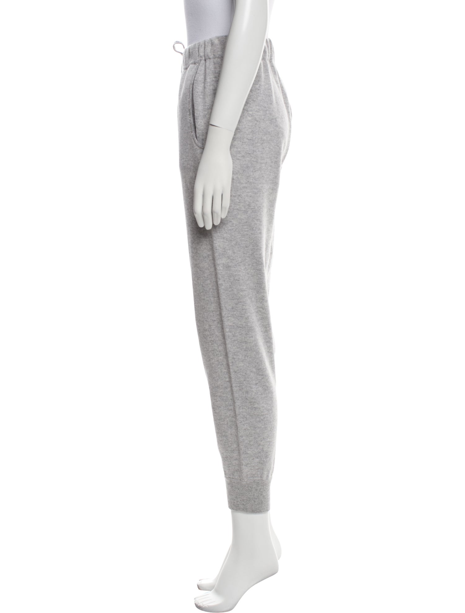 Brunello Cucinelli Cashmere Crystal Embellishments Sweatpants w/ Tags