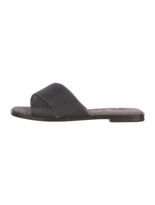 Brunello Cucinelli Suede Slides