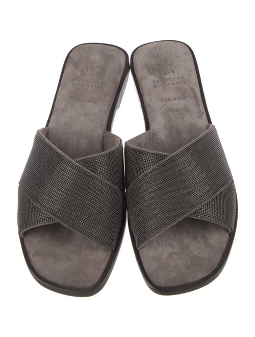 Brunello Cucinelli Suede Slides