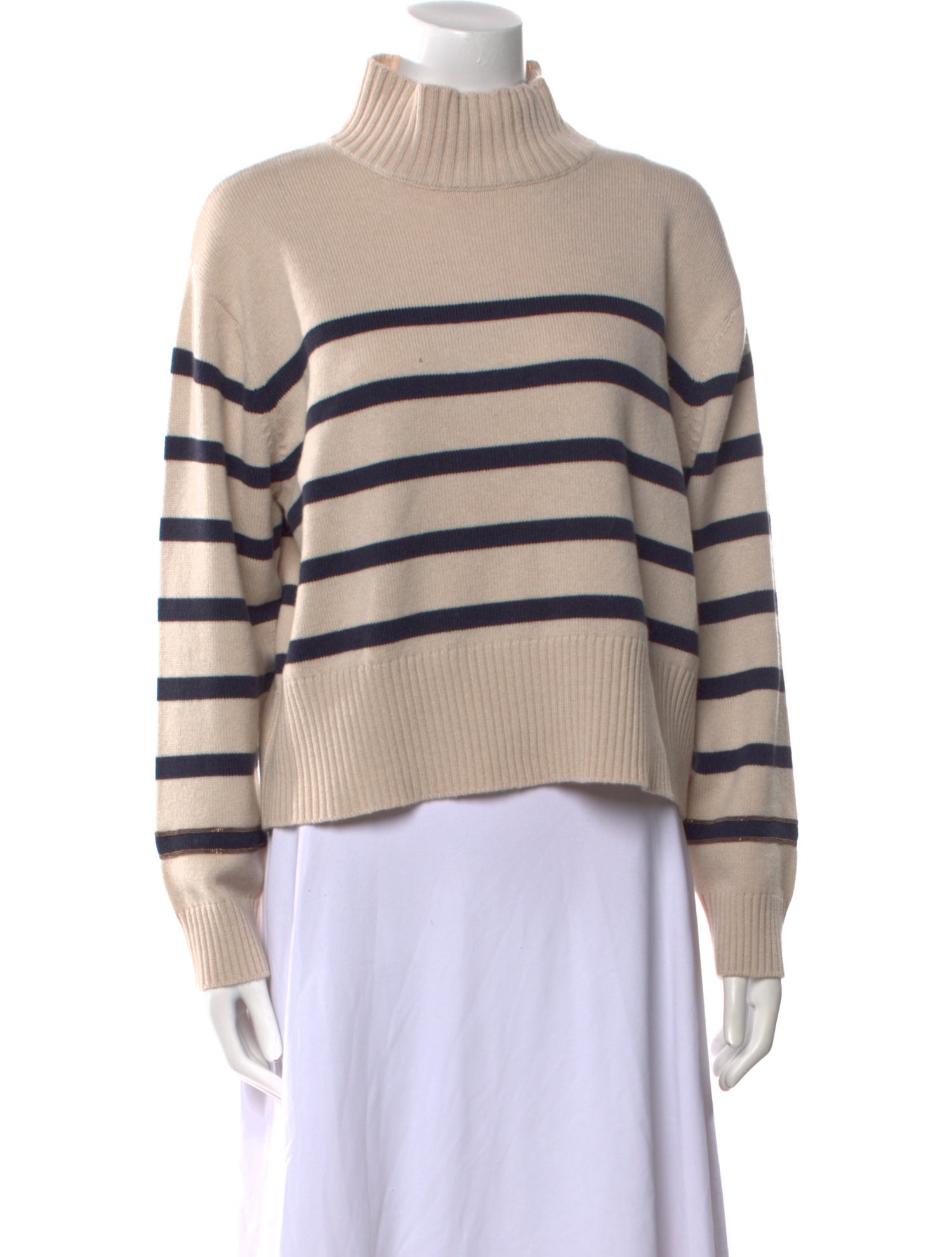 Brunello Cucinelli Cashmere Striped Sweater w/ Tags