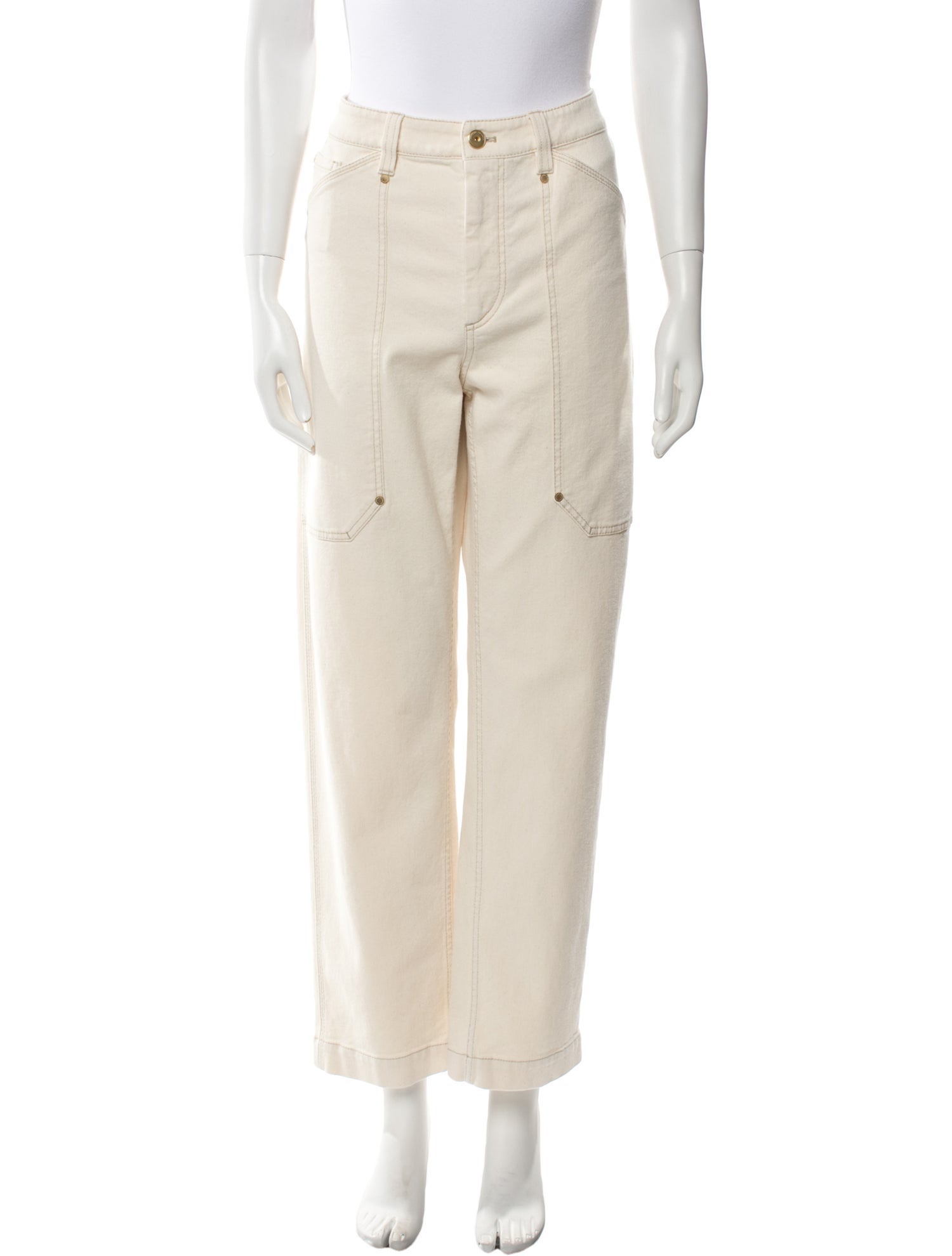 Brunello Cucinelli High-Rise Straight Leg Jeans w/ Tags