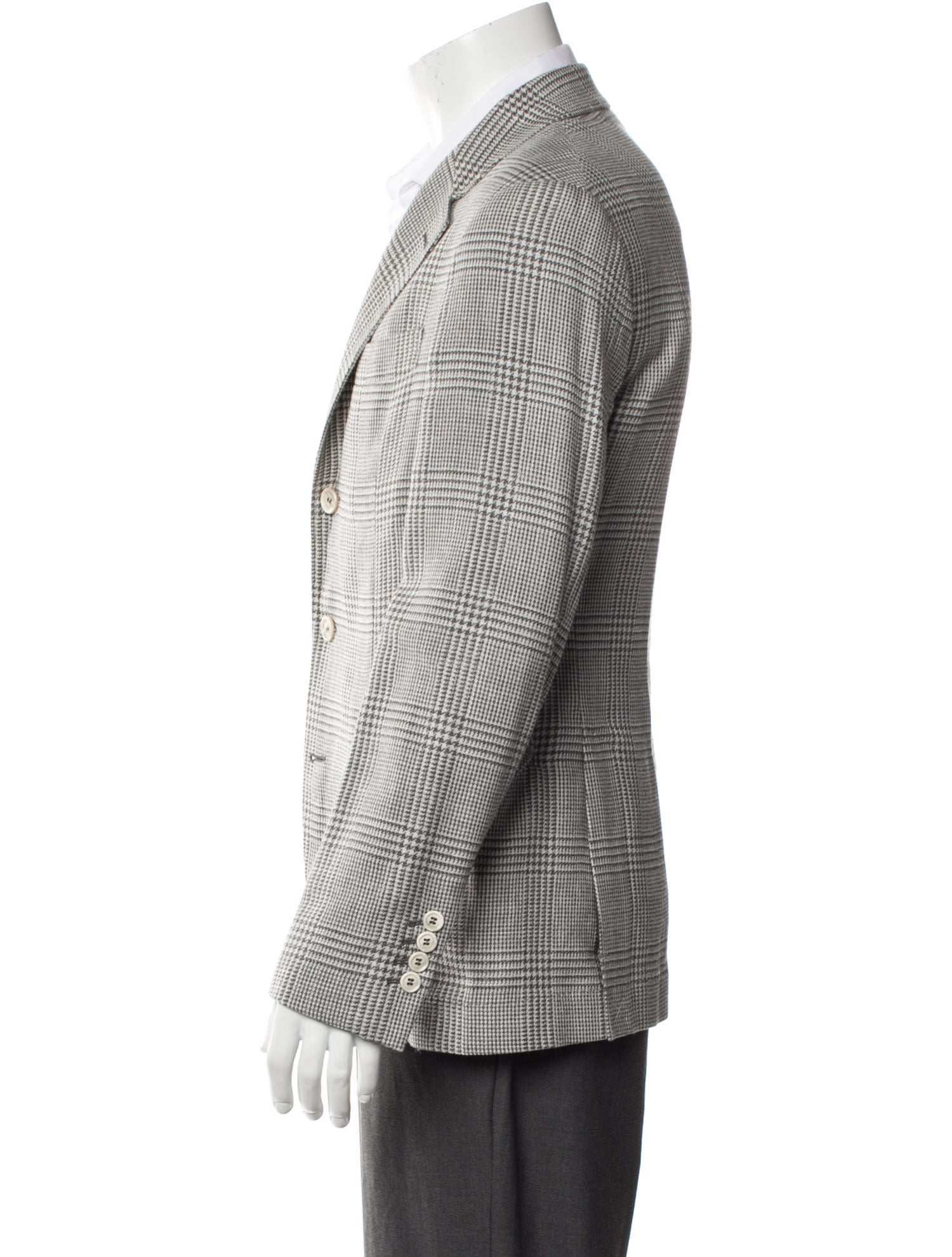 Brunello Cucinelli Wool Houndstooth Print Blazer w/ Tags