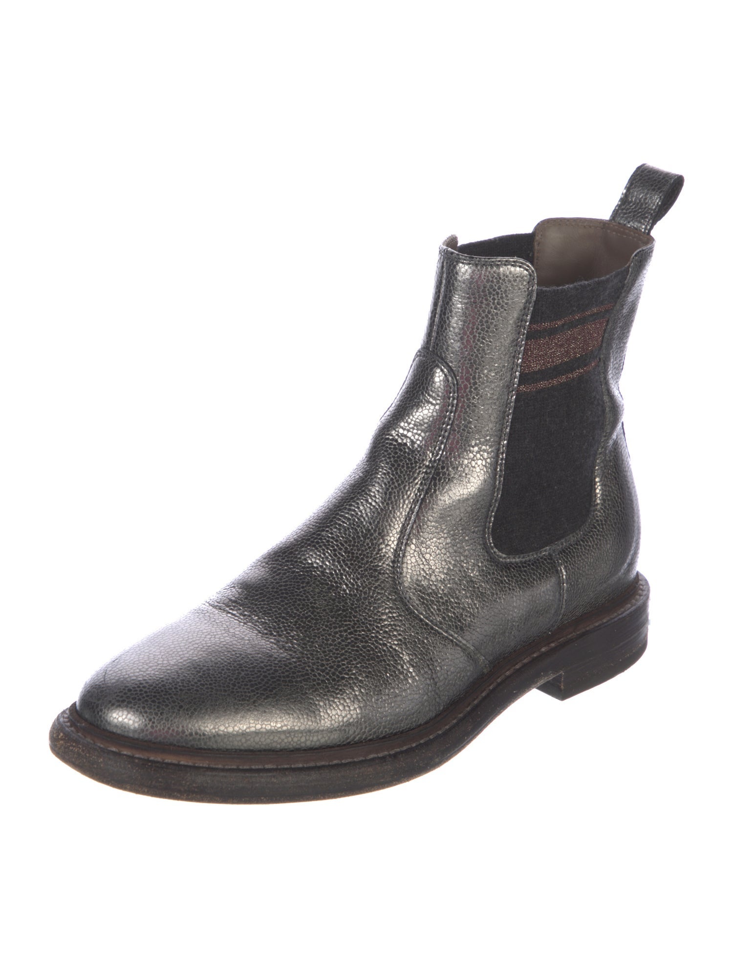 Brunello Cucinelli Leather Chelsea Boots