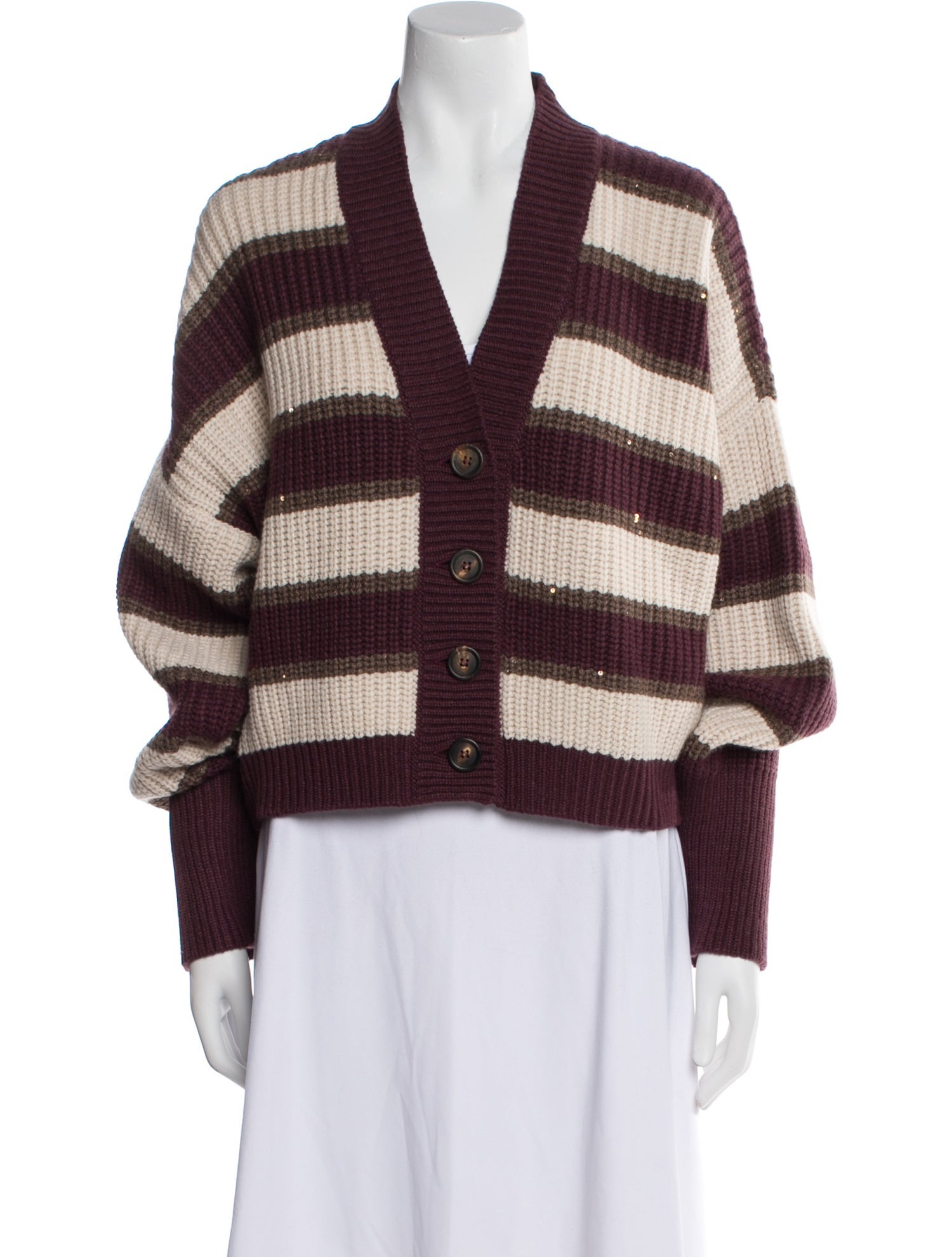 Brunello Cucinelli Cashmere Striped Sweater w/ Tags