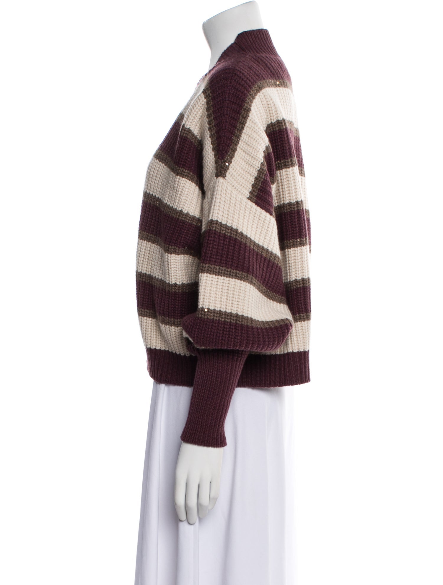 Brunello Cucinelli Cashmere Striped Sweater w/ Tags