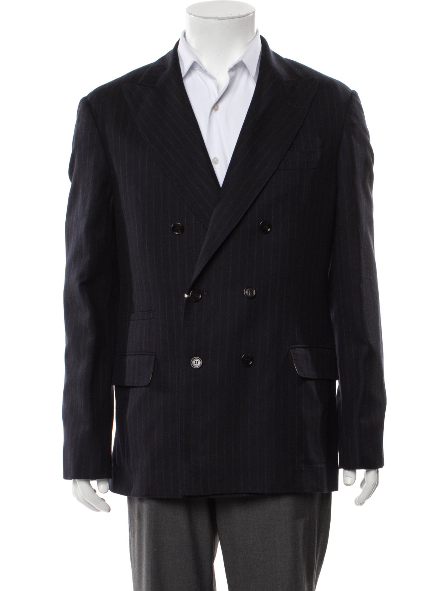 Brunello Cucinelli Cashmere Striped Sport Coat