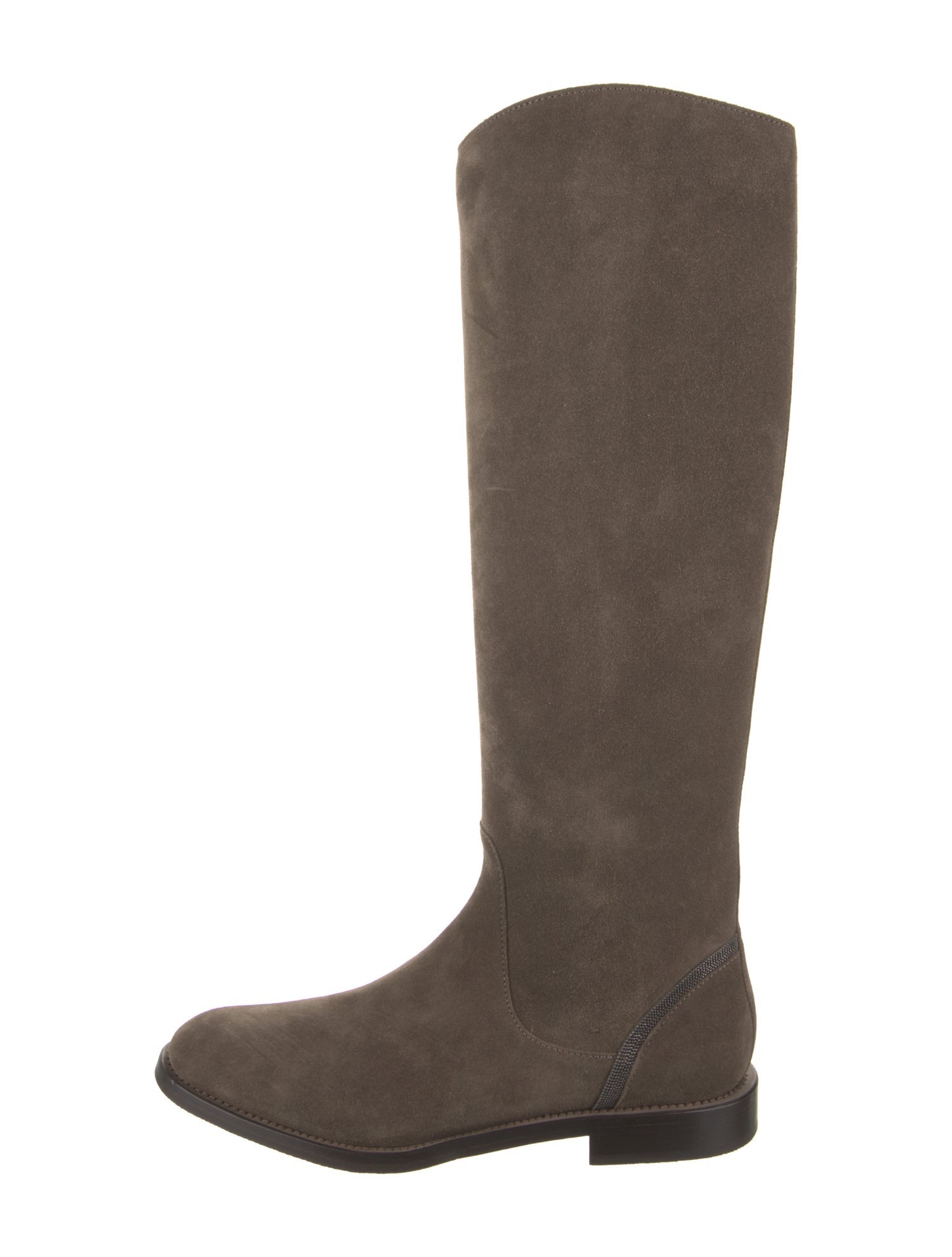 Brunello Cucinelli Suede Riding Boots