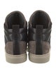 Brunello Cucinelli Suede Colorblock Pattern Sneakers
