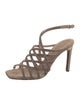 Brunello Cucinelli Suede Beaded Accents Sandals