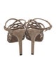 Brunello Cucinelli Suede Beaded Accents Sandals
