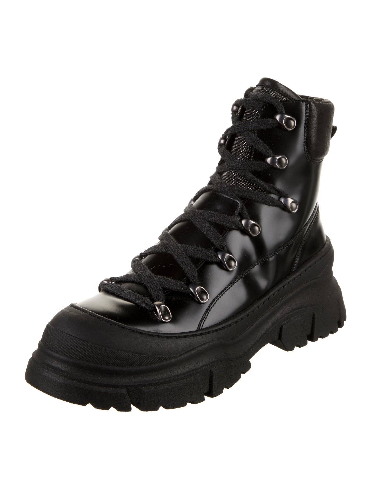 Brunello Cucinelli Leather Combat Boots w/ Tags