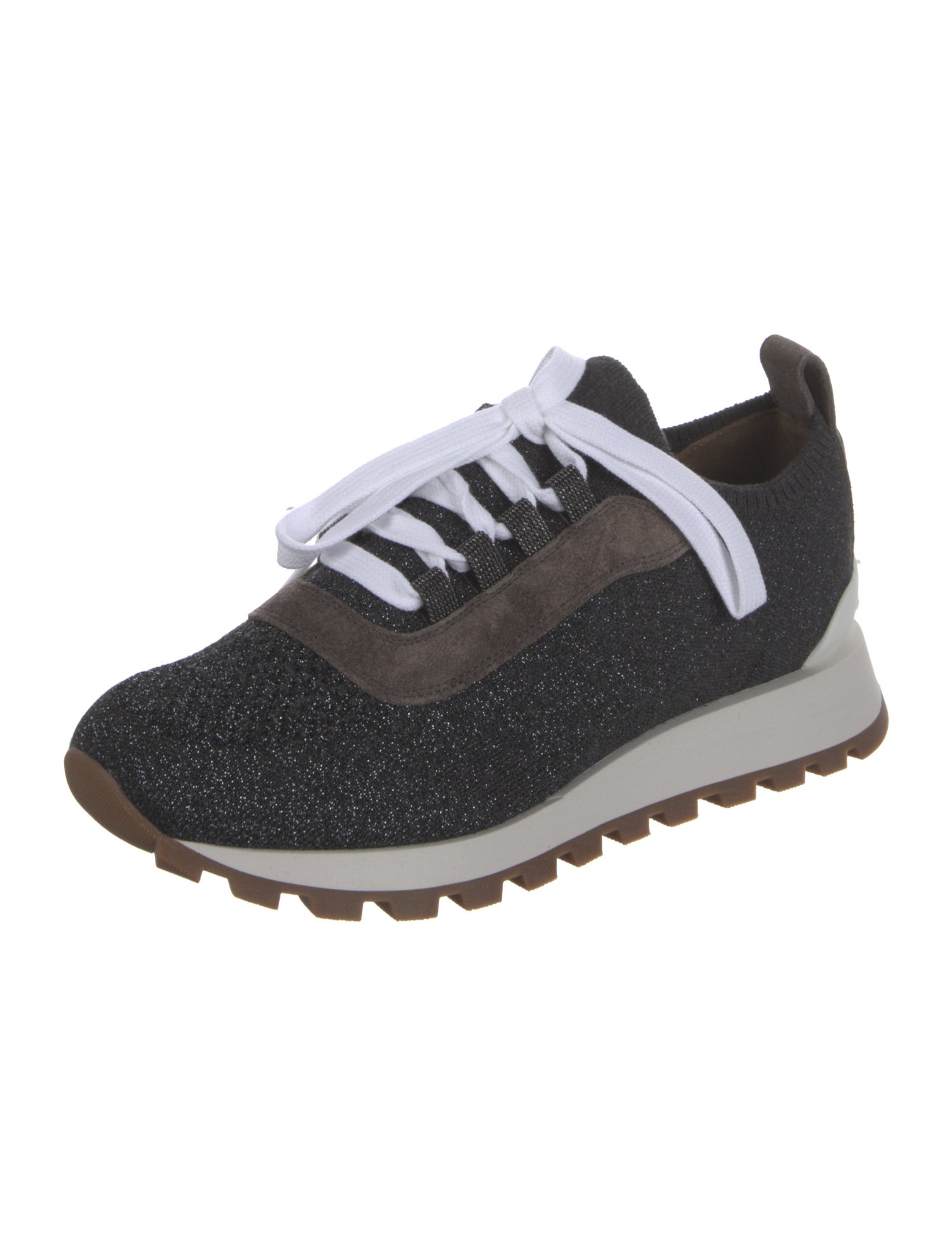 Brunello Cucinelli Glitter Accents Sneakers w/ Tags