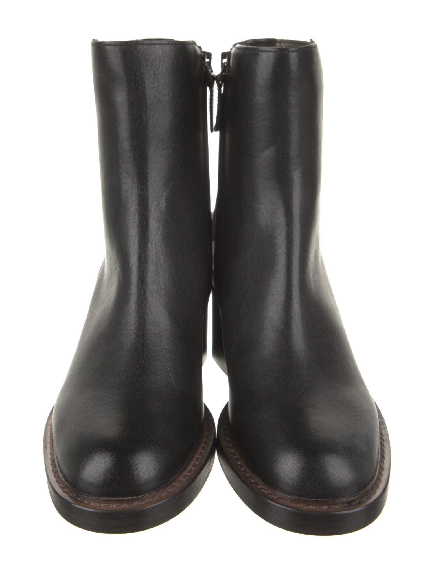 Brunello Cucinelli Leather Beaded Accents Boots