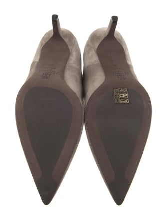 Brunello Cucinelli Suede Colorblock Pattern Chelsea Boots