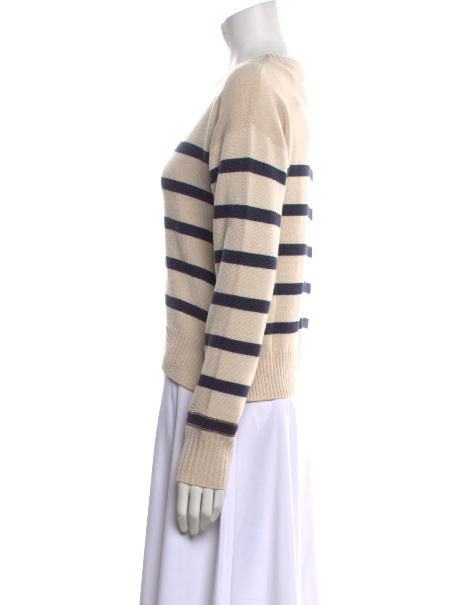 Brunello Cucinelli Cashmere Striped Sweater w/ Tags