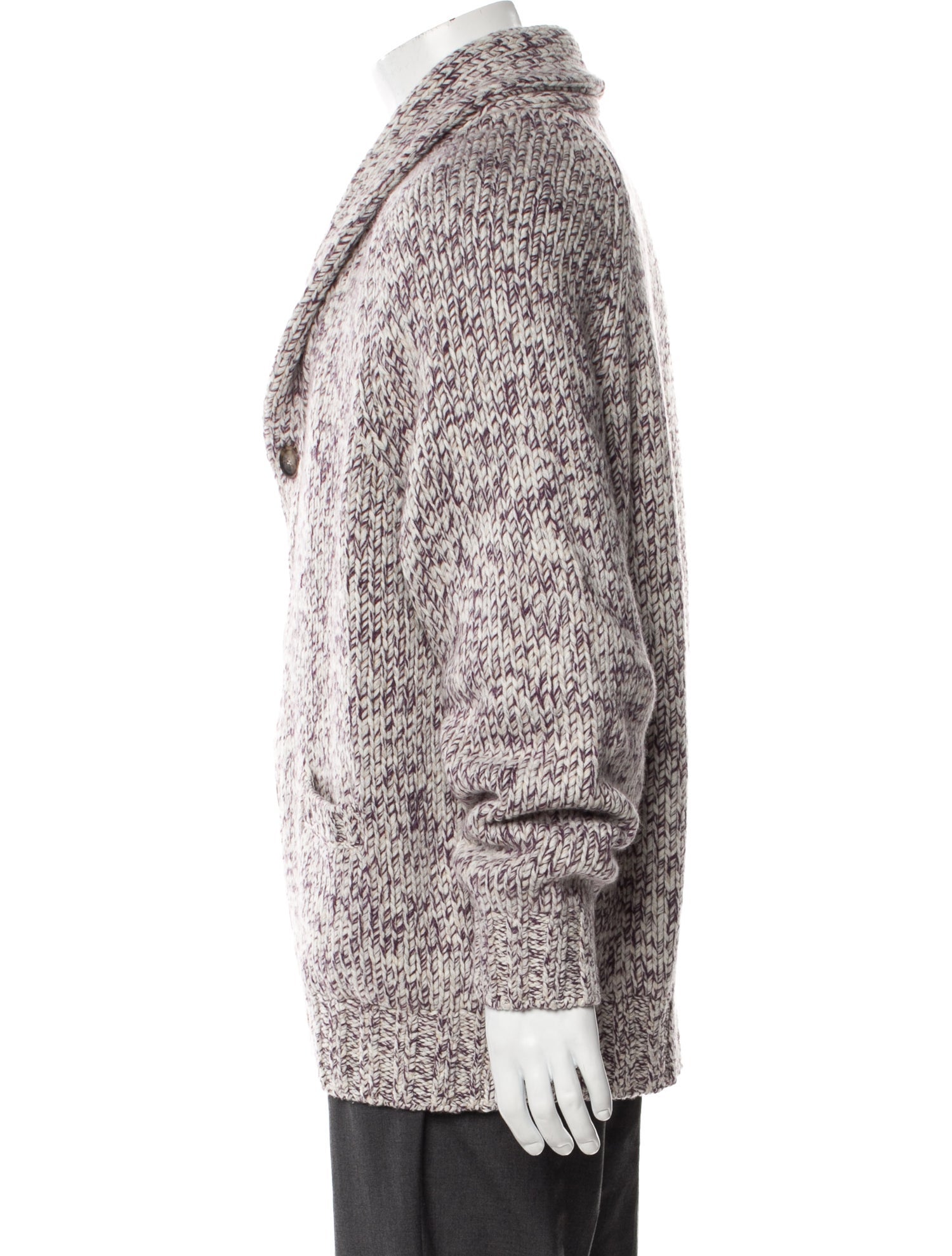 Brunello Cucinelli Virgin Wool Printed Cardigan w/ Tags