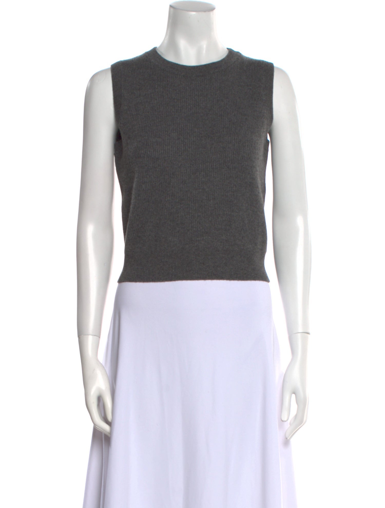 Brunello Cucinelli Cashmere Crew Neck Crop Top w/ Tags