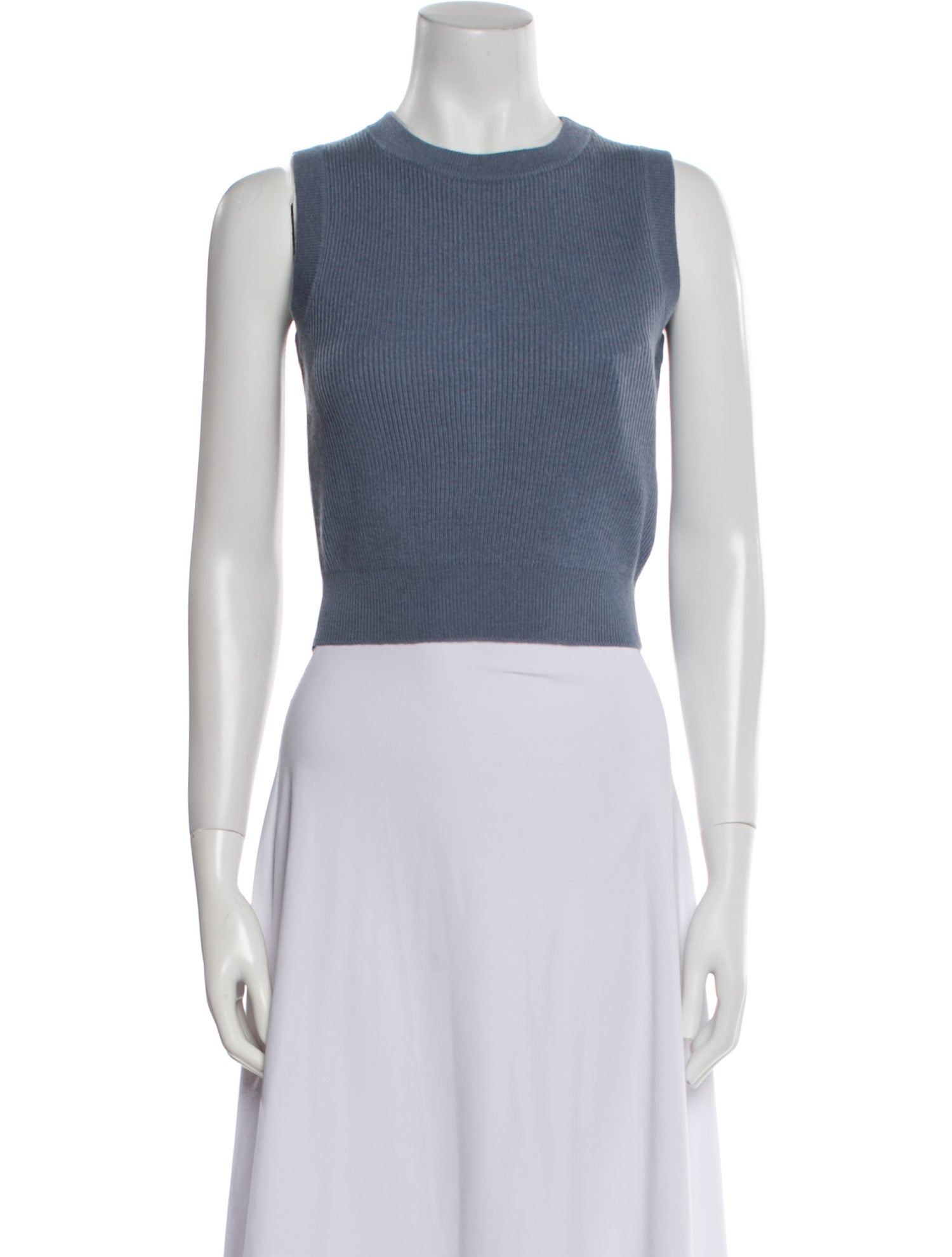 Brunello Cucinelli Cashmere Crew Neck Crop Top w/ Tags