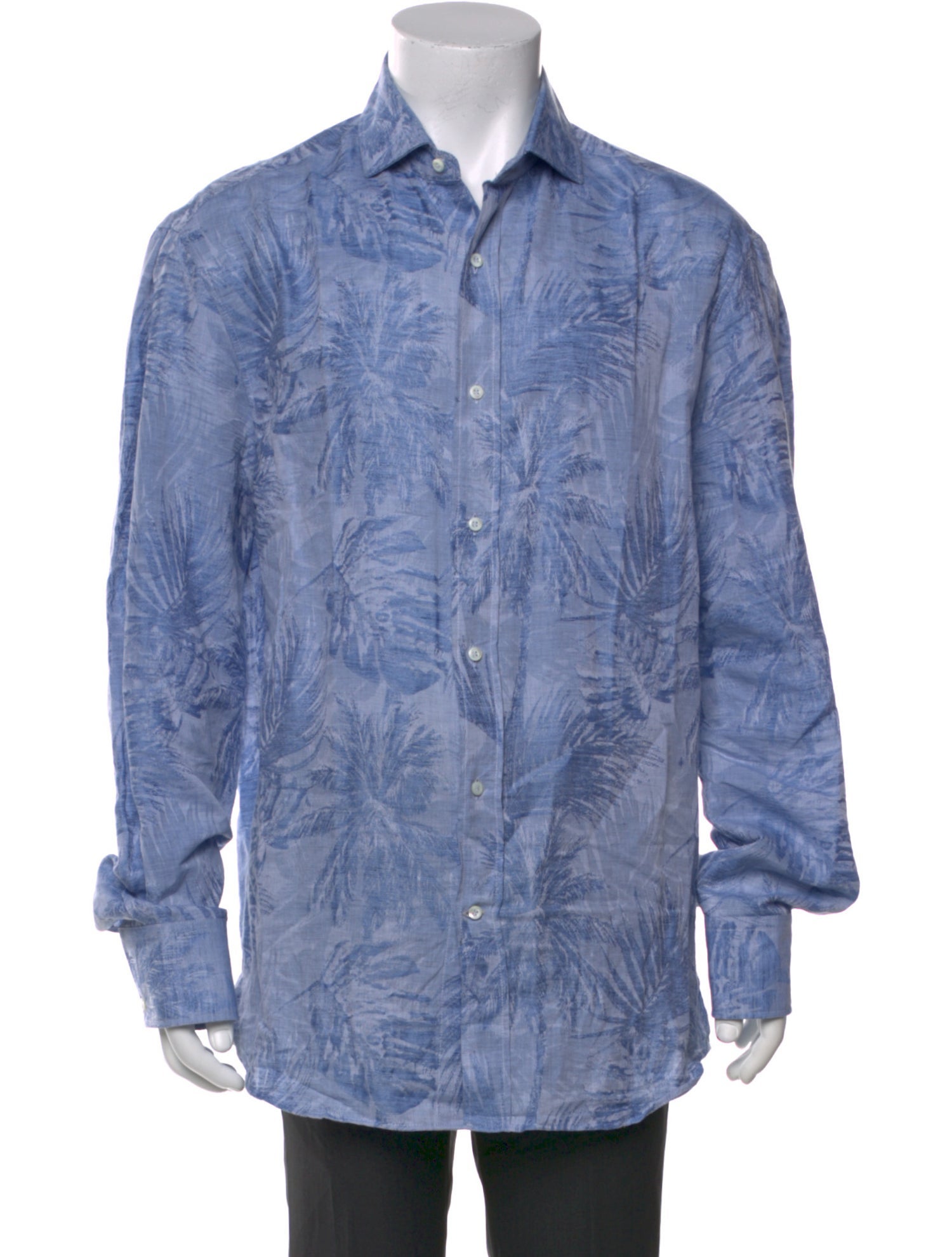 Brunello Cucinelli Printed Long Sleeve Shirt