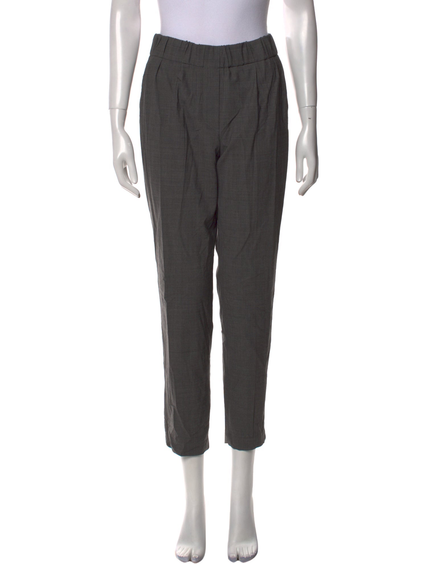 Brunello Cucinelli Virgin Wool Straight Leg Pants