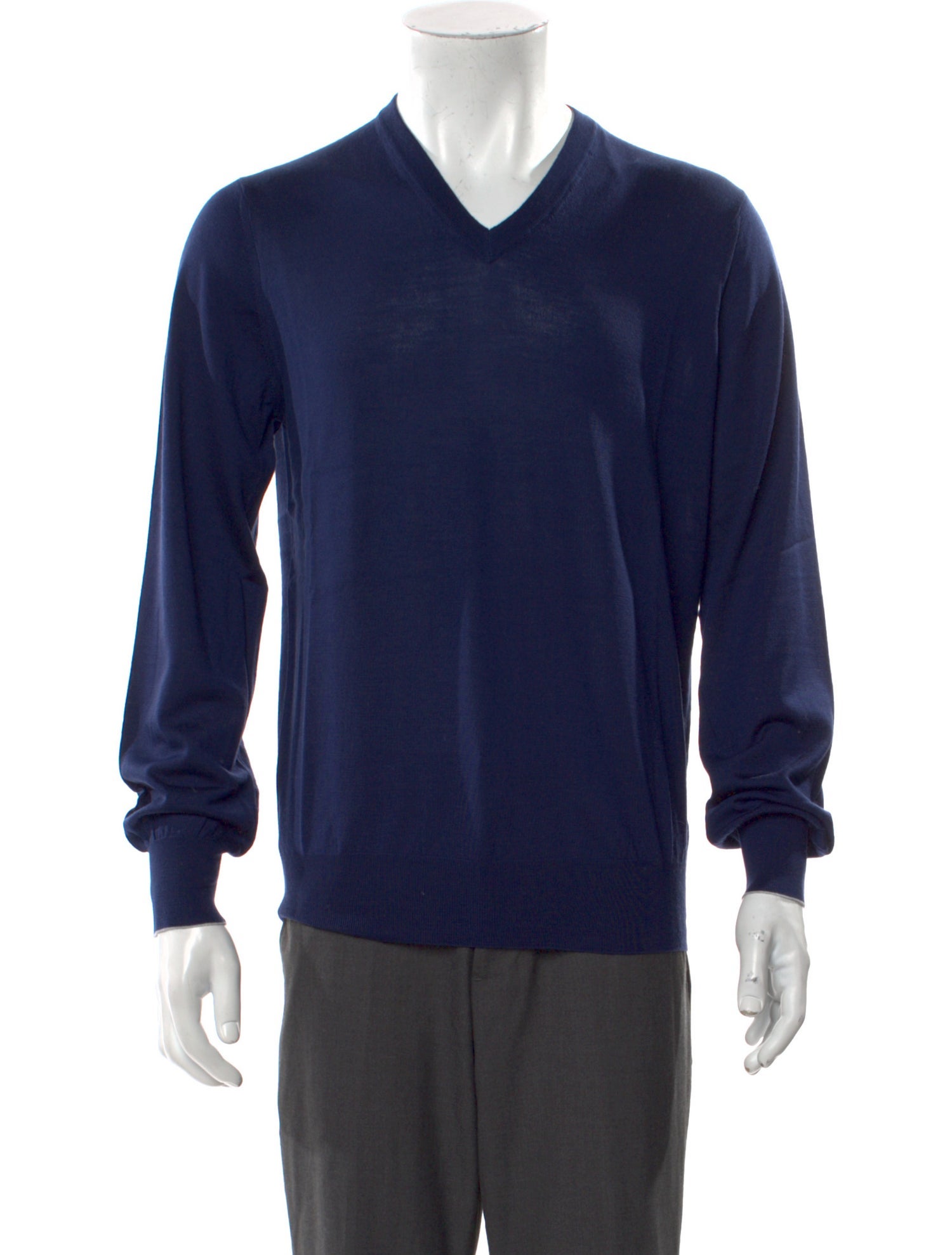 Brunello Cucinelli Virgin Wool V-Neck Pullover w/ Tags