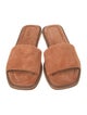 Brunello Cucinelli Suede Beaded Accents Slides