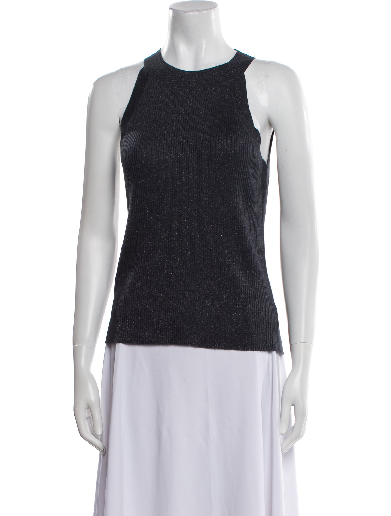 Brunello Cucinelli Crew Neck Sleeveless Top