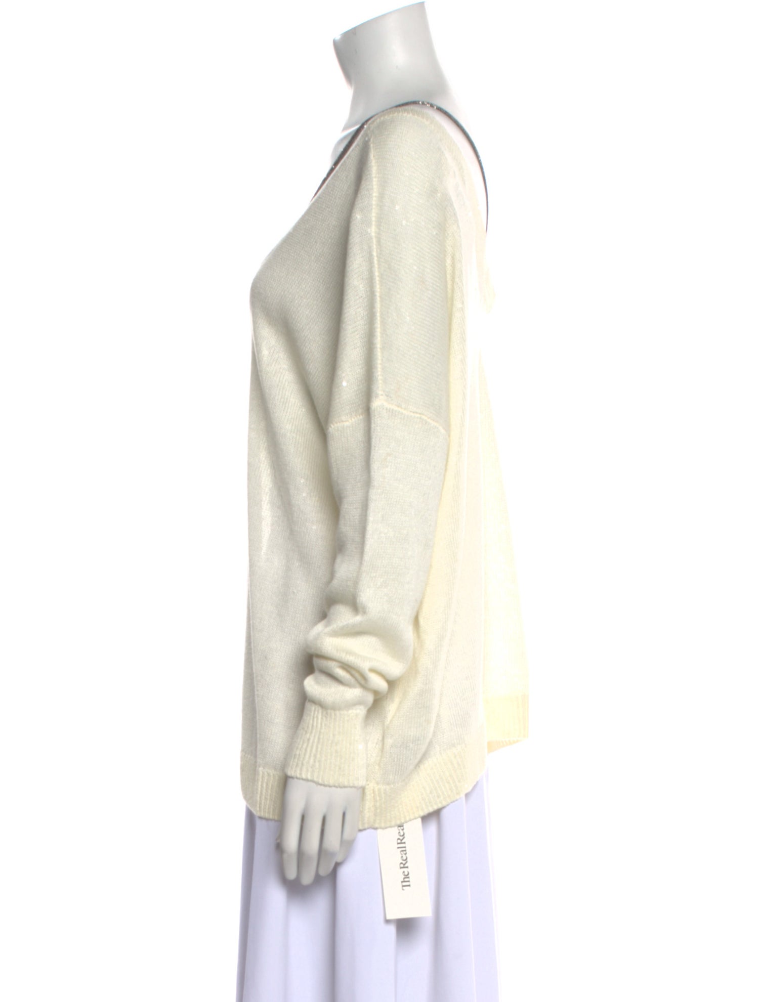 Brunello Cucinelli Linen Cowl Neck Sweater w/ Tags