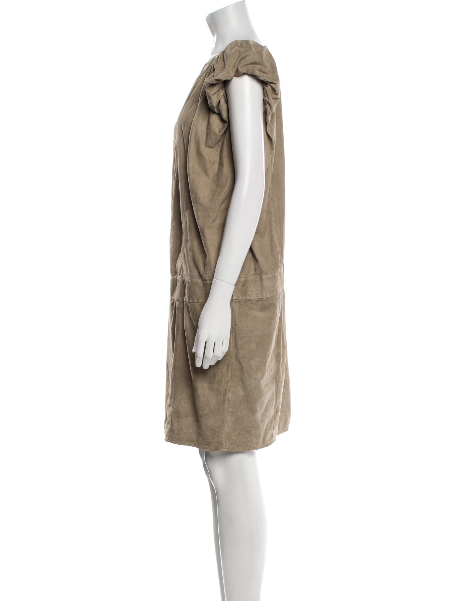 Brunello Cucinelli One-Shoulder Knee-Length Dress