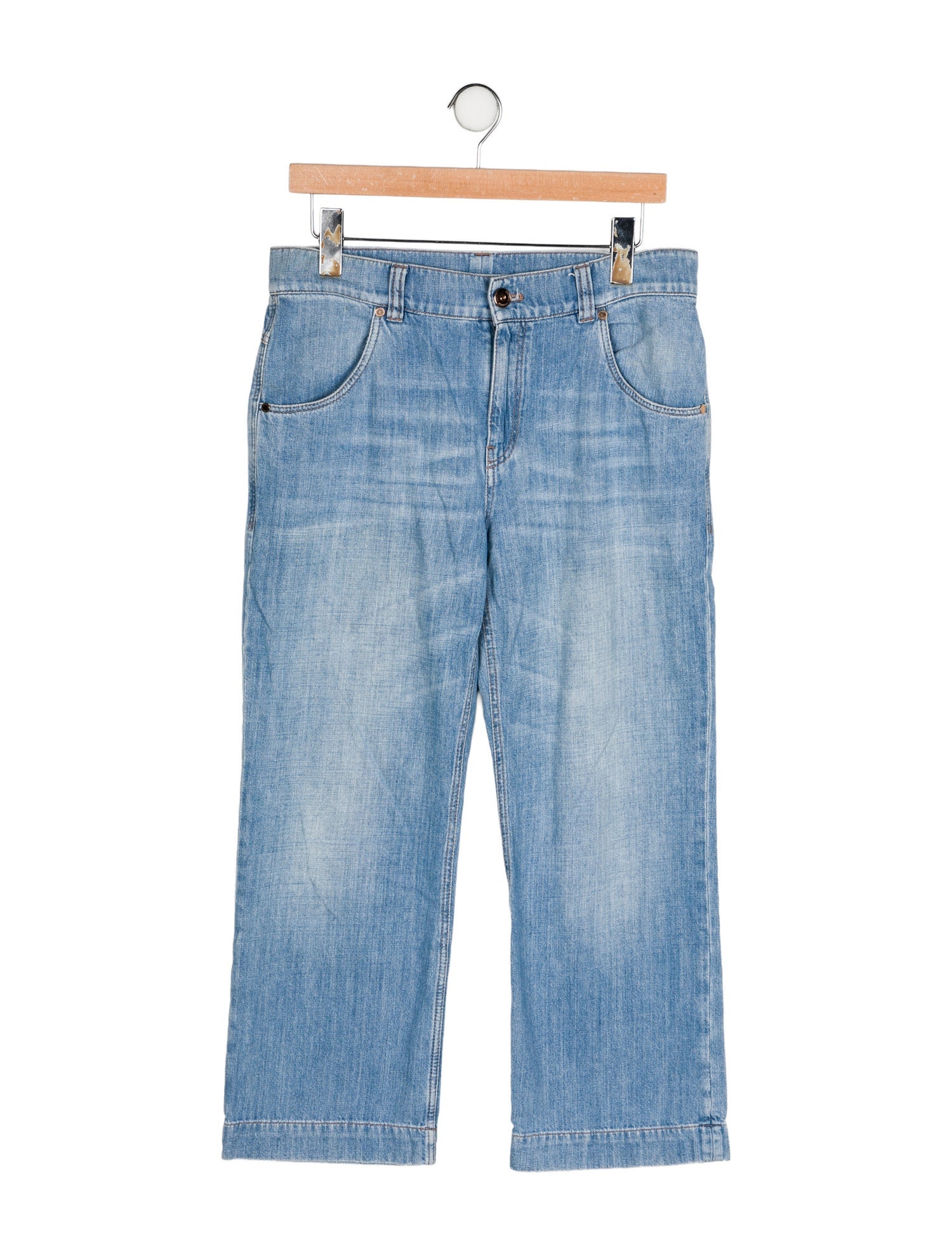 Brunello Cucinelli Mid-Rise Wide Leg Jeans