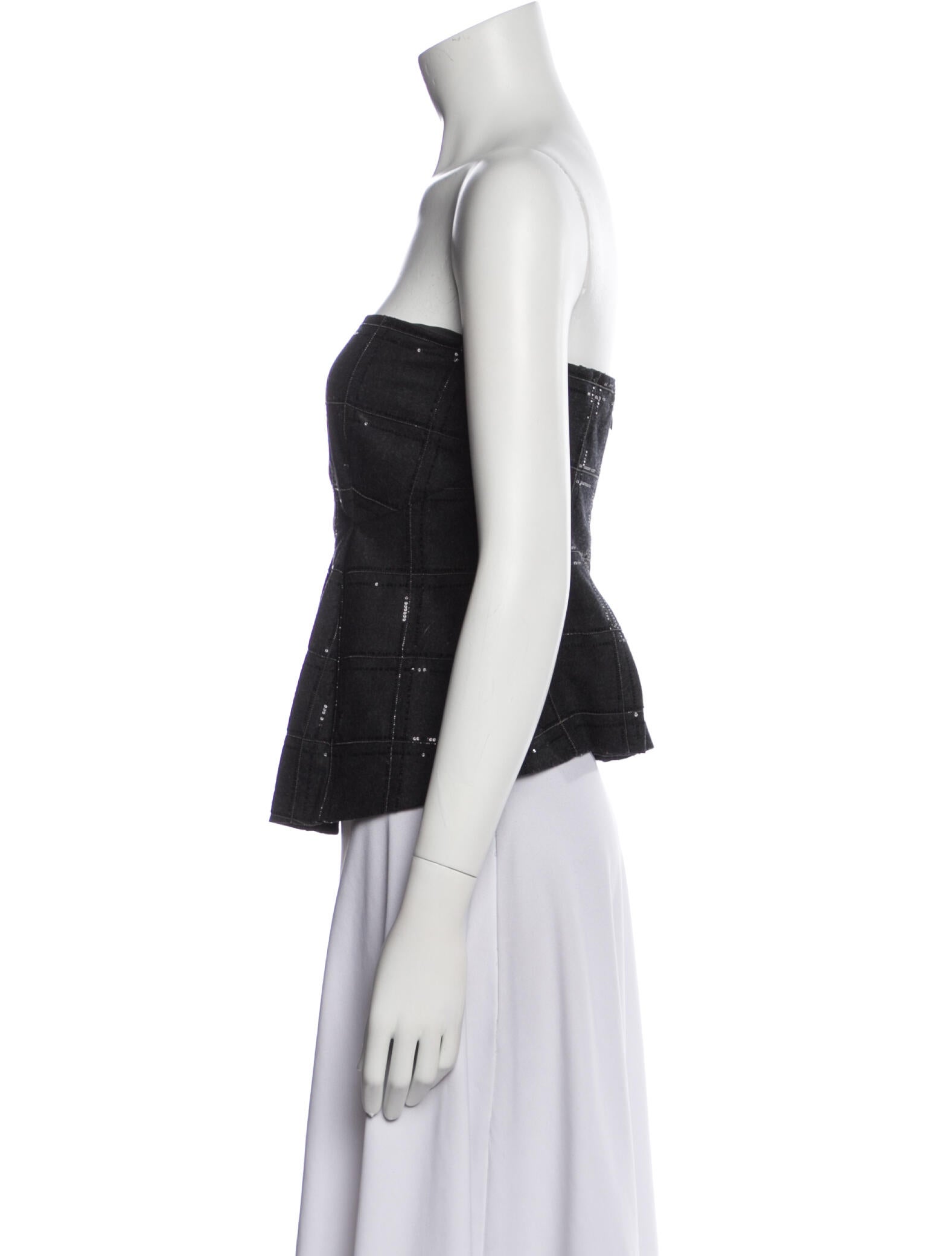 Brunello Cucinelli Virgin Wool Plaid Print Top